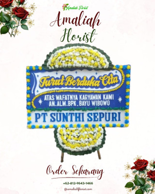 Papan Bunga Duka di Karangdadap