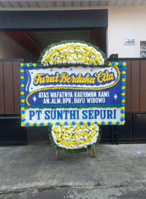 Papan Bunga Duka di Karangdadap